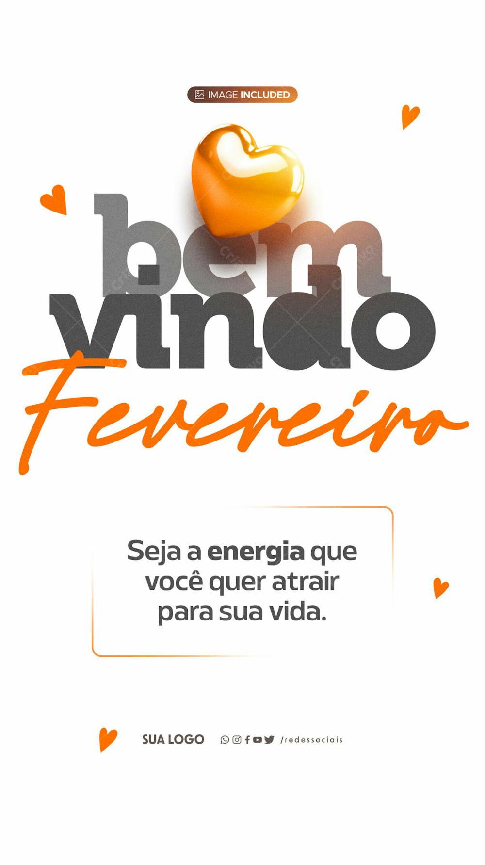 Story Bem Vindo Fevereiro