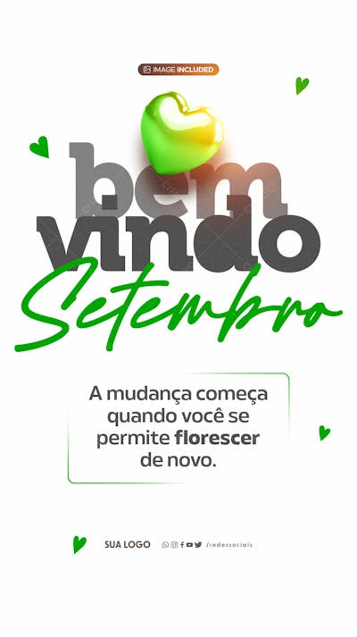 Story Bem Vindo Setembro
