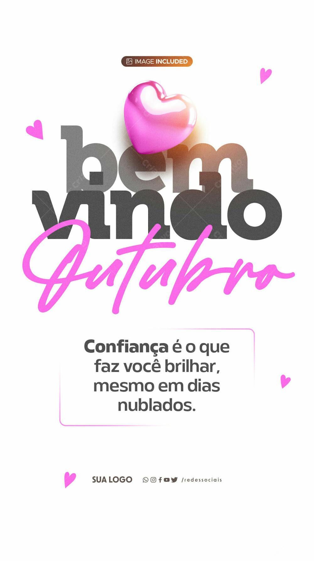 Story Bem Vindo Outubro