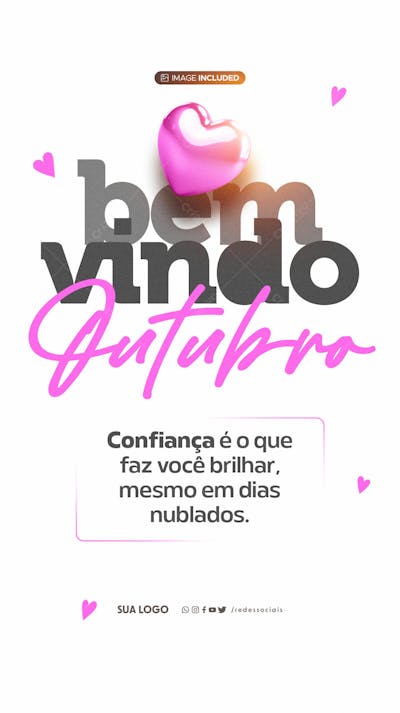 Story Bem Vindo Outubro