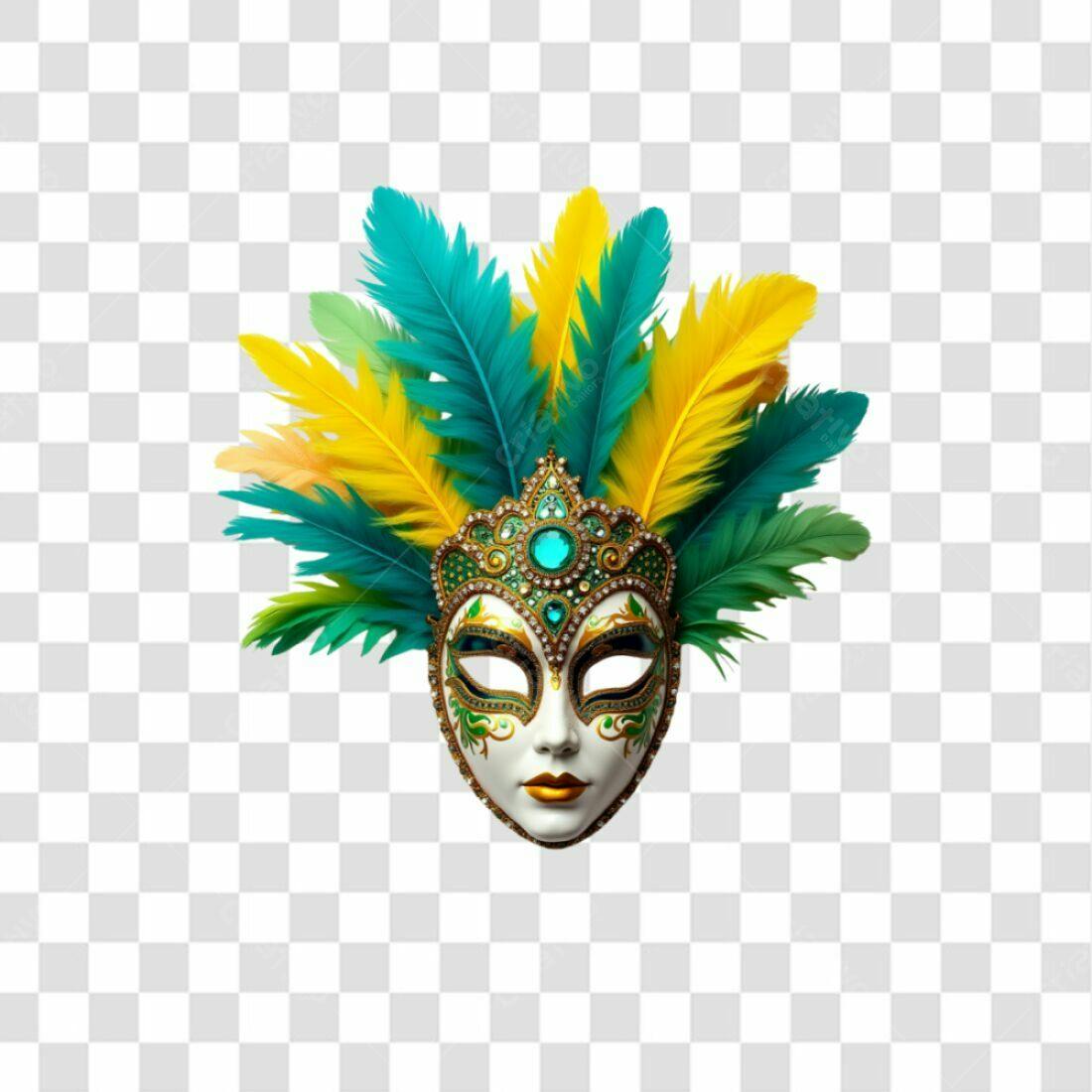 Máscara Carnaval PNG com fundo transparente