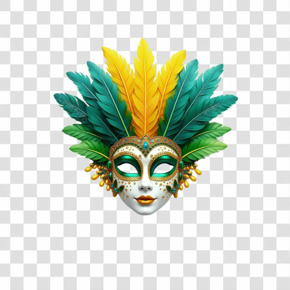 Máscara Carnaval PNG com fundo transparente