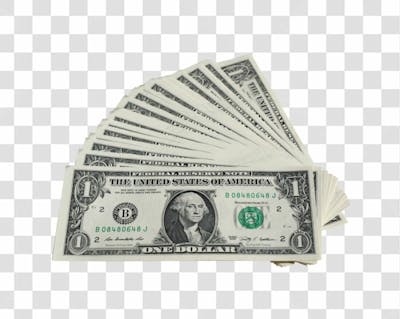 Nota De Moeda De Dólar Transparente Png 4K De Alta Resolução