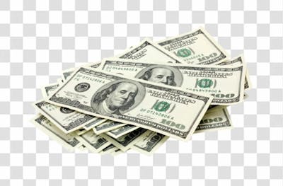 Nota De Moeda De Dólar Transparente Png 4K De Alta Resolução