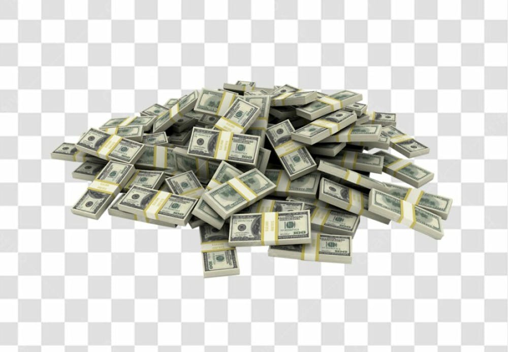 Nota De Moeda De Dólar Transparente Png 4K De Alta Resolução