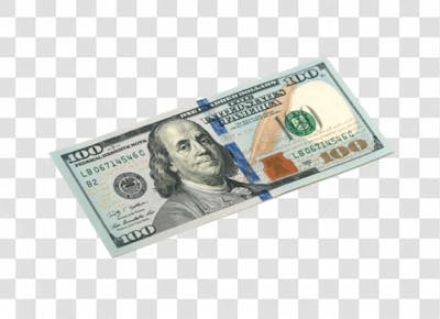 Nota De Moeda De Dólar Transparente Png 4K De Alta Resolução