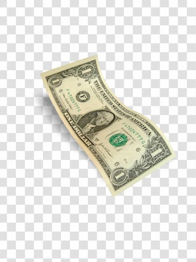 Nota De Moeda De Dólar Transparente Png 4K De Alta Resolução