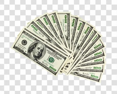 Nota De Moeda De Dólar Transparente Png 4K De Alta Resolução