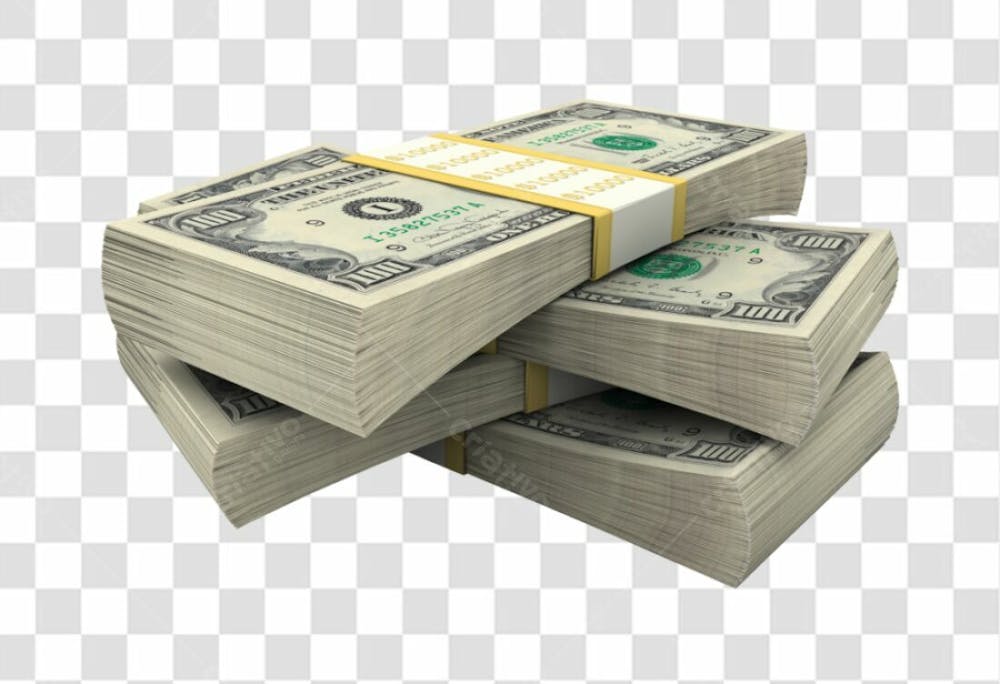Nota De Moeda De Dólar Transparente Png 4K De Alta Resolução