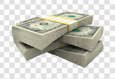 Nota De Moeda De Dólar Transparente Png 4K De Alta Resolução