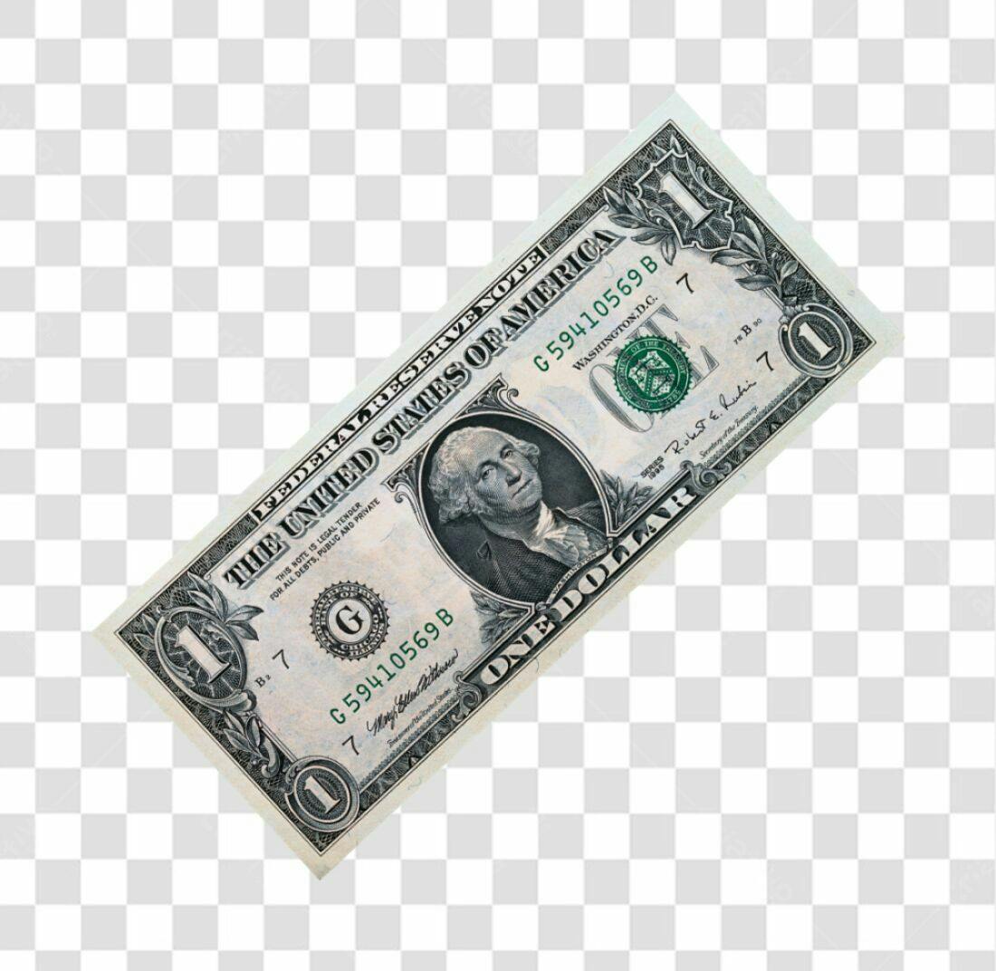 Imagem PNG Nota de 1 Dólar com fundo transparente
