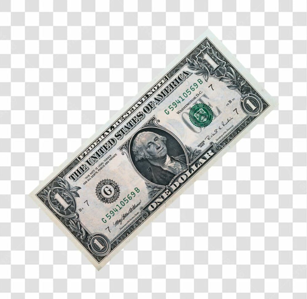 Nota De Moeda De Dólar Transparente Png 4K De Alta Resolução