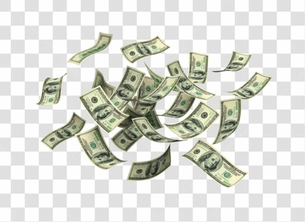 Nota De Moeda De Dólar Transparente Png 4K De Alta Resolução