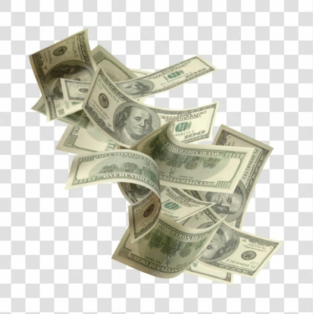Nota De Moeda De Dólar Transparente Png 4K De Alta Resolução