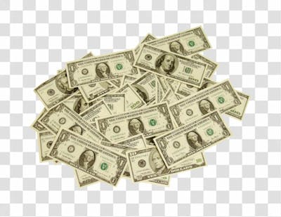 Nota De Moeda De Dólar Transparente Png 4K De Alta Resolução