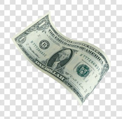Nota De Moeda De Dólar Transparente Png 4K De Alta Resolução