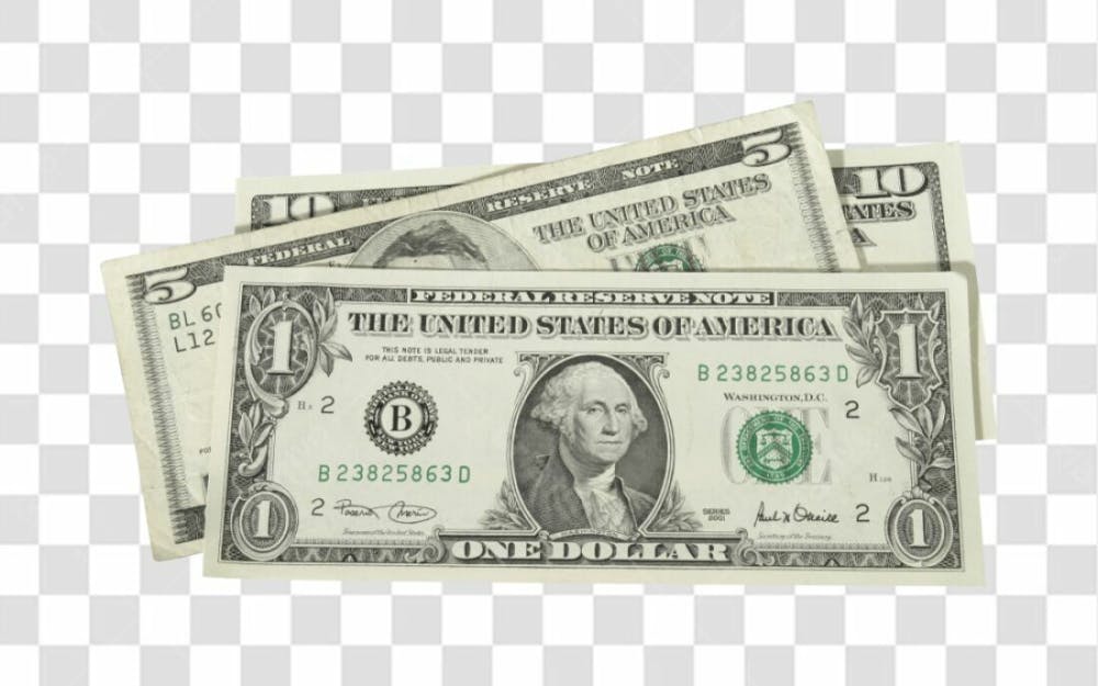 Nota De Moeda De Dólar Transparente Png 4K De Alta Resolução