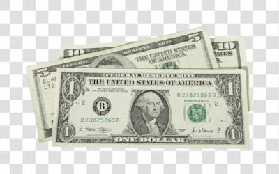 Nota De Moeda De Dólar Transparente Png 4K De Alta Resolução