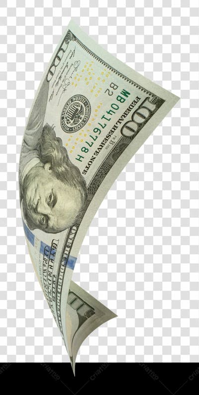 Nota De Moeda De Dólar Transparente Png 4K De Alta Resolução