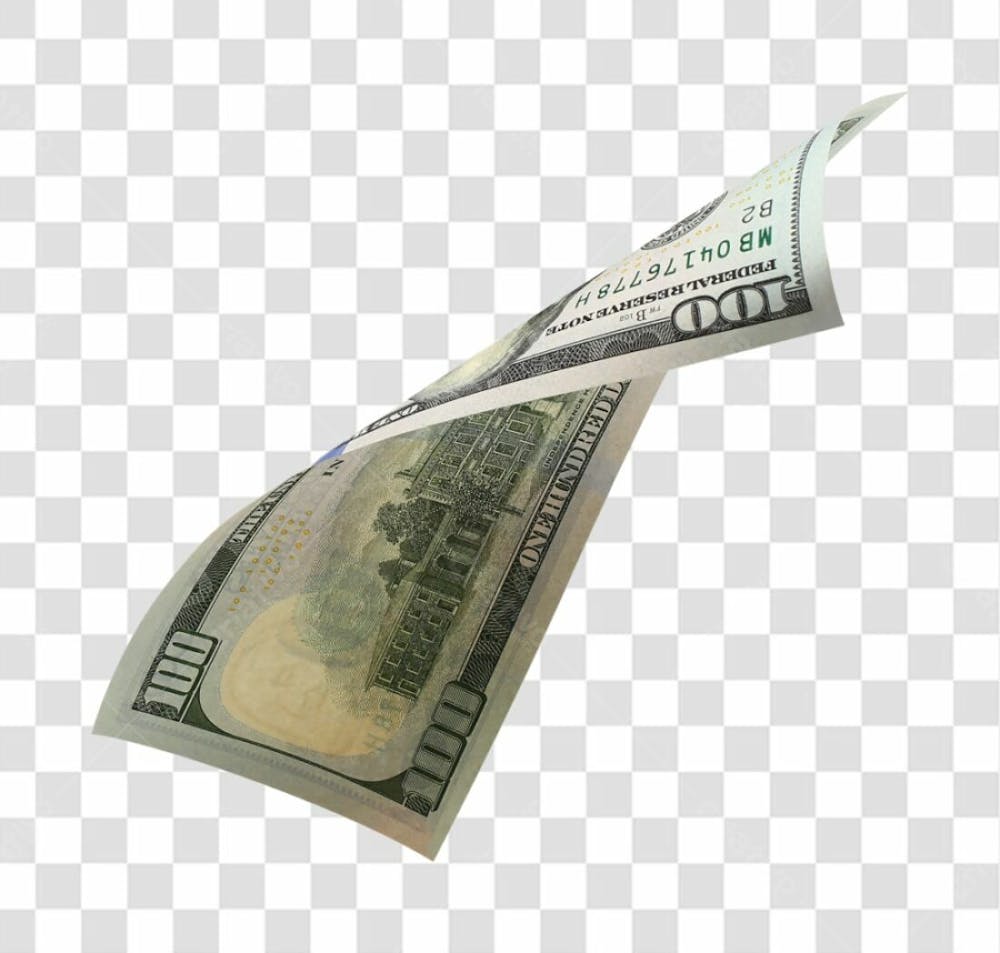 Nota De Moeda De Dólar Transparente Png 4K De Alta Resolução