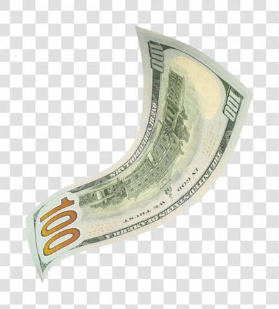 Nota De Moeda De Dólar Transparente Png 4K De Alta Resolução