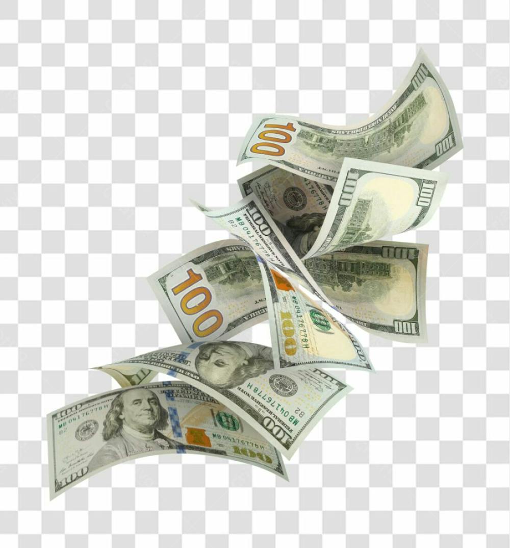 Nota De Moeda De Dólar Transparente Png 4K De Alta Resolução