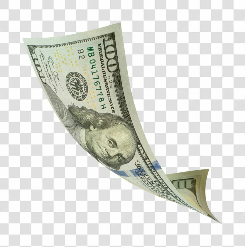 Nota De Moeda De Dólar Transparente Png 4K De Alta Resolução