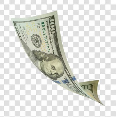 Nota De Moeda De Dólar Transparente Png 4K De Alta Resolução