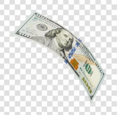 Nota De Moeda De Dólar Transparente Png 4K De Alta Resolução