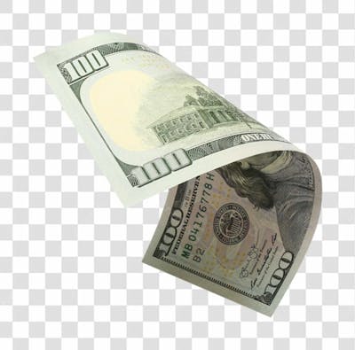 Nota De Moeda De Dólar Transparente Png 4K De Alta Resolução