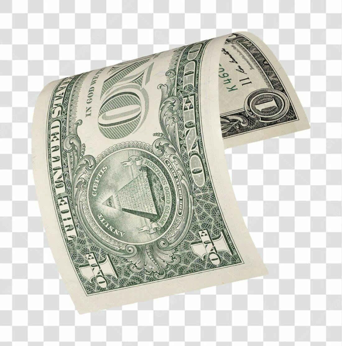 Icone financeiro Dólar PNG com fundo transparente
