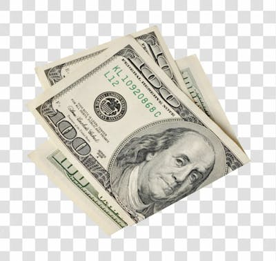 Nota De Moeda De Dólar Transparente Png 4K De Alta Resolução