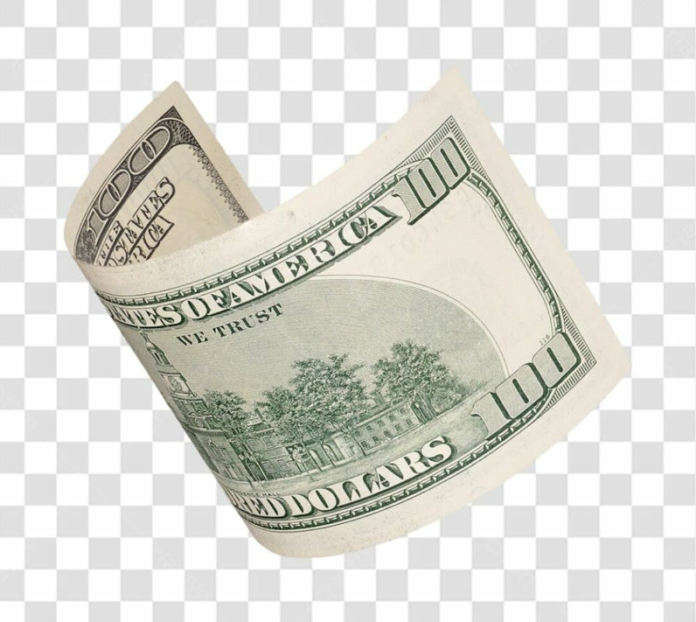 Nota De Moeda De Dólar Transparente Png 4K De Alta Resolução
