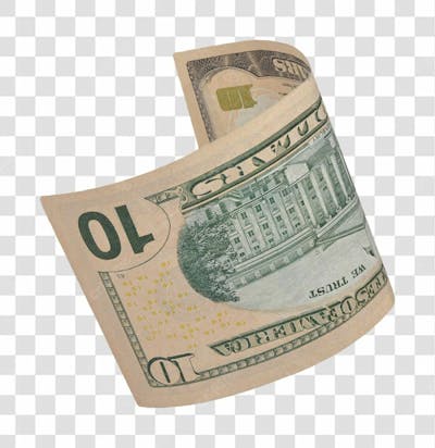 Nota De Moeda De Dólar Transparente Png 4K De Alta Resolução