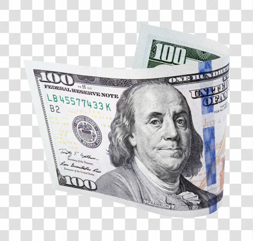Nota De Moeda De Dólar Transparente Png 4K De Alta Resolução