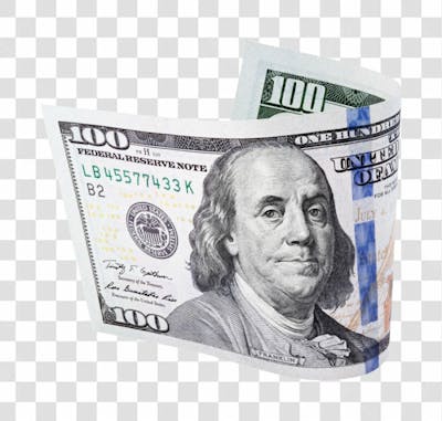 Nota De Moeda De Dólar Transparente Png 4K De Alta Resolução