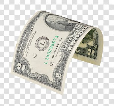 Nota De Moeda De Dólar Transparente Png 4K De Alta Resolução