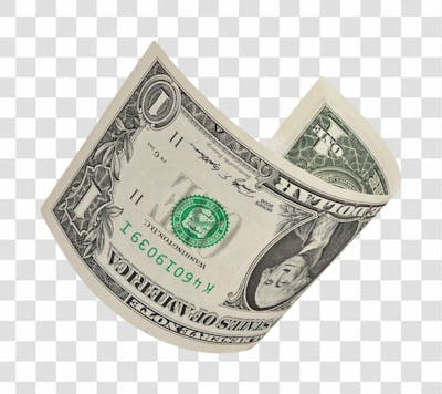 Nota De Moeda De Dólar Transparente Png 4K De Alta Resolução