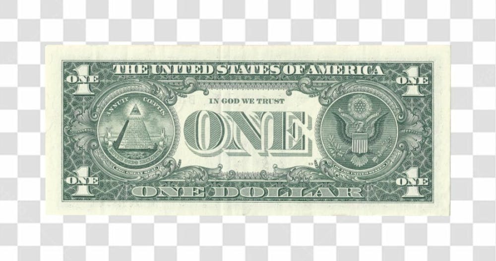 Nota De Moeda De Dólar Transparente Png 4K De Alta Resolução