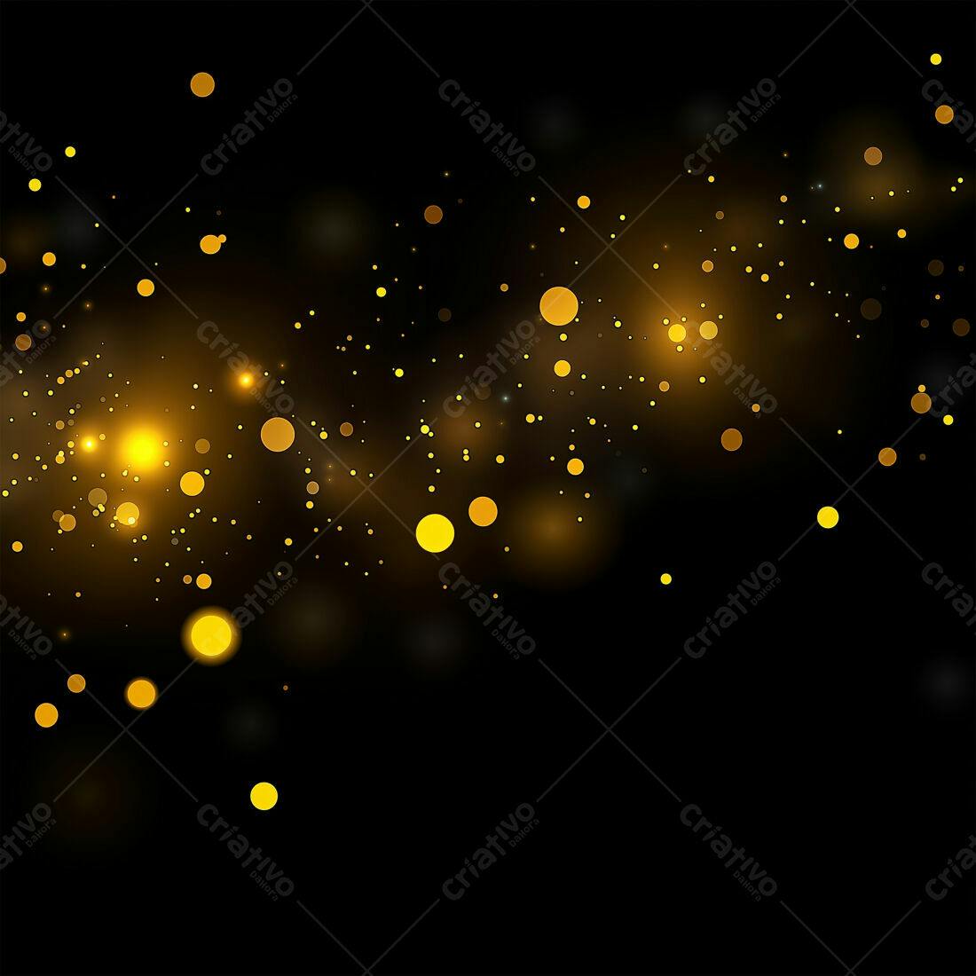Textura Luzes Douradas para Fundo