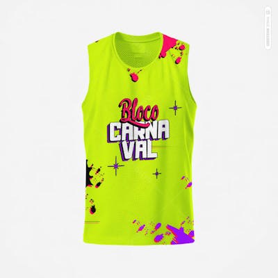 Mockup De Modelo De Camiseta Bloco De Carnaval Abadá Design Totalmente Editavel