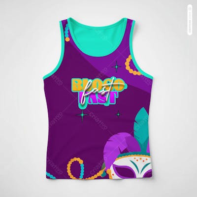 Mockup De Modelo De Camiseta Bloco De Carnaval Abadá Design Totalmente Editavel