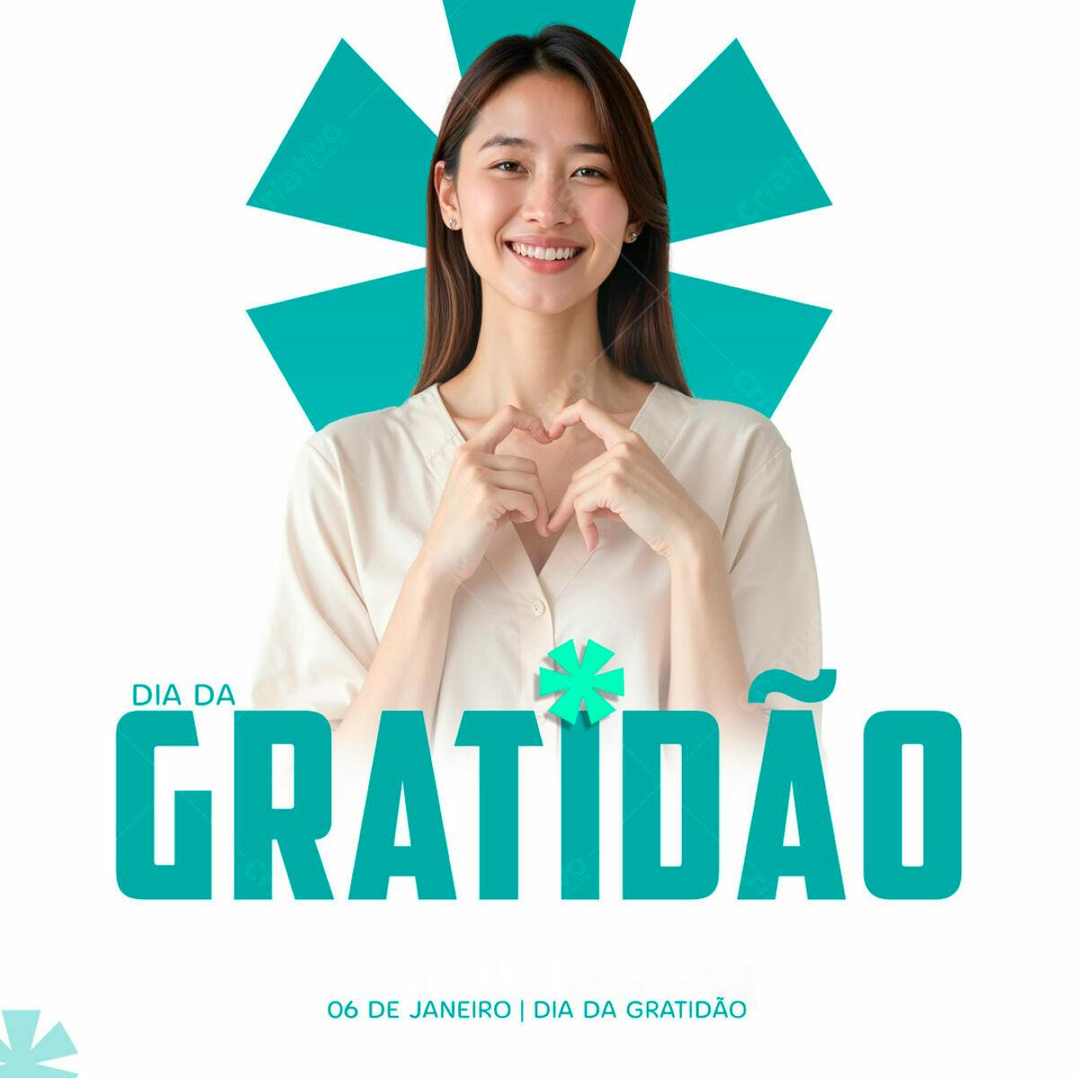 Postagem Dia da Gratidão PSD Editável