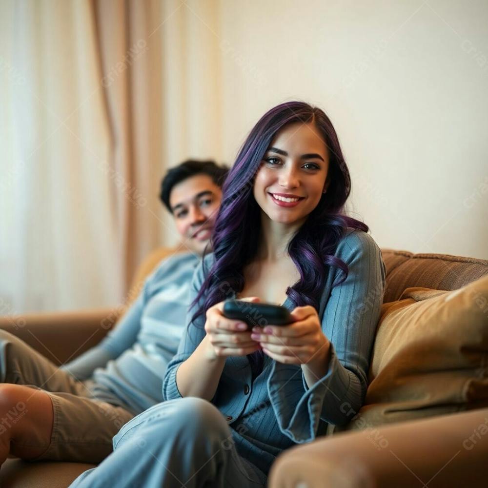 Imagem Gratis De Casal Jovem Assistindo Tv No Sofá Download Free