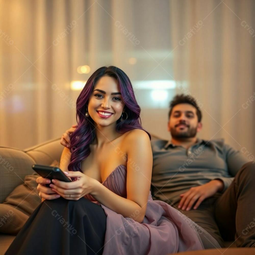 Imagem Gratis De Casal Jovem Assistindo Tv No Sofá Download Free