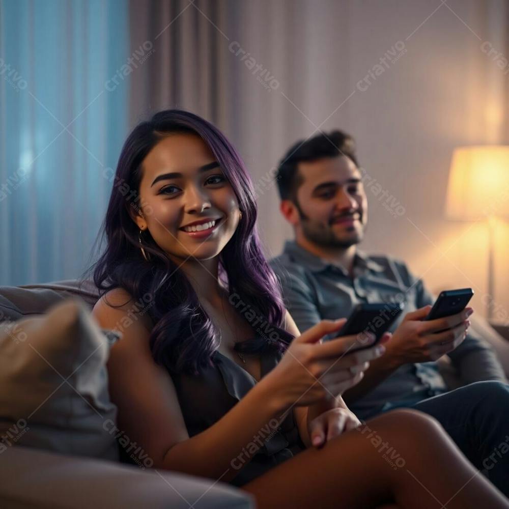 Imagem Gratis De Casal Jovem Assistindo Tv No Sofá Download Free