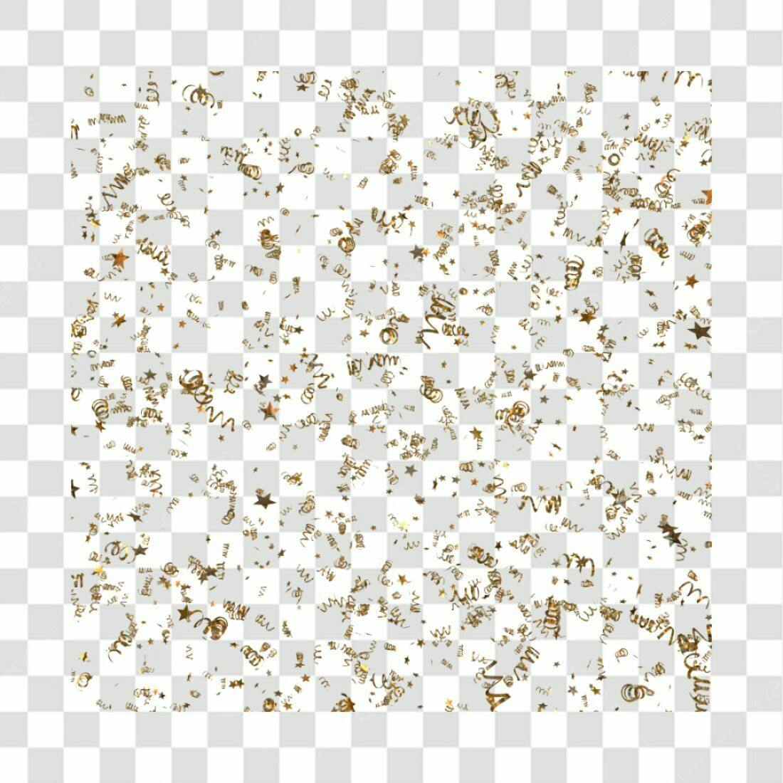 Fundo PNG com Confeito Dourado para Festa