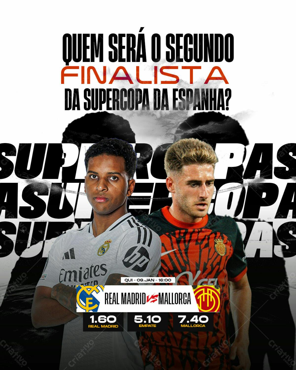 Flyer Supercopa da Espanha PSD Editável