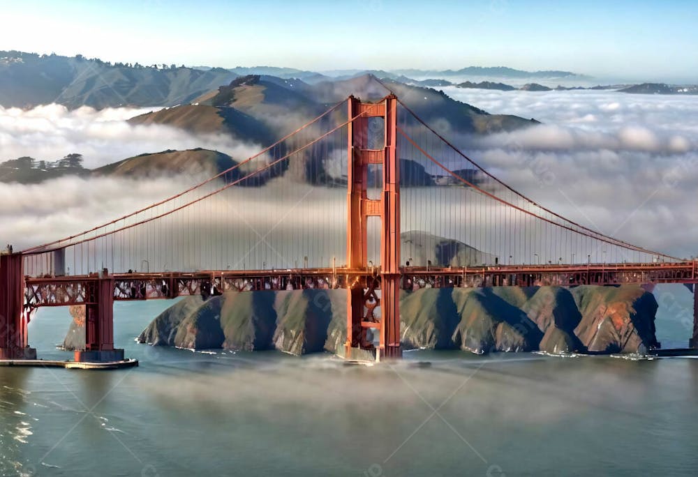 Golden Gate Com Texto De São Francisco