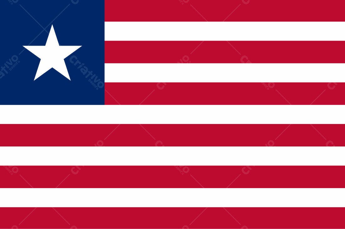 Bandeira Americana Simples Estrela Branca